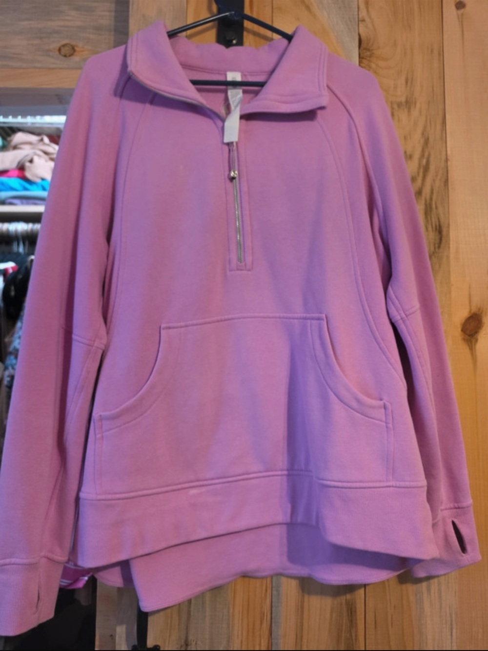 lululemon scuba athletica Lavender Half-Zip Pullover Sweater